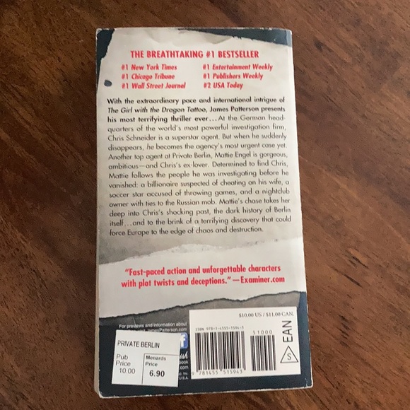 GIFTED! Free With Purchase! James Patterson Novel - Picture 4 of 6